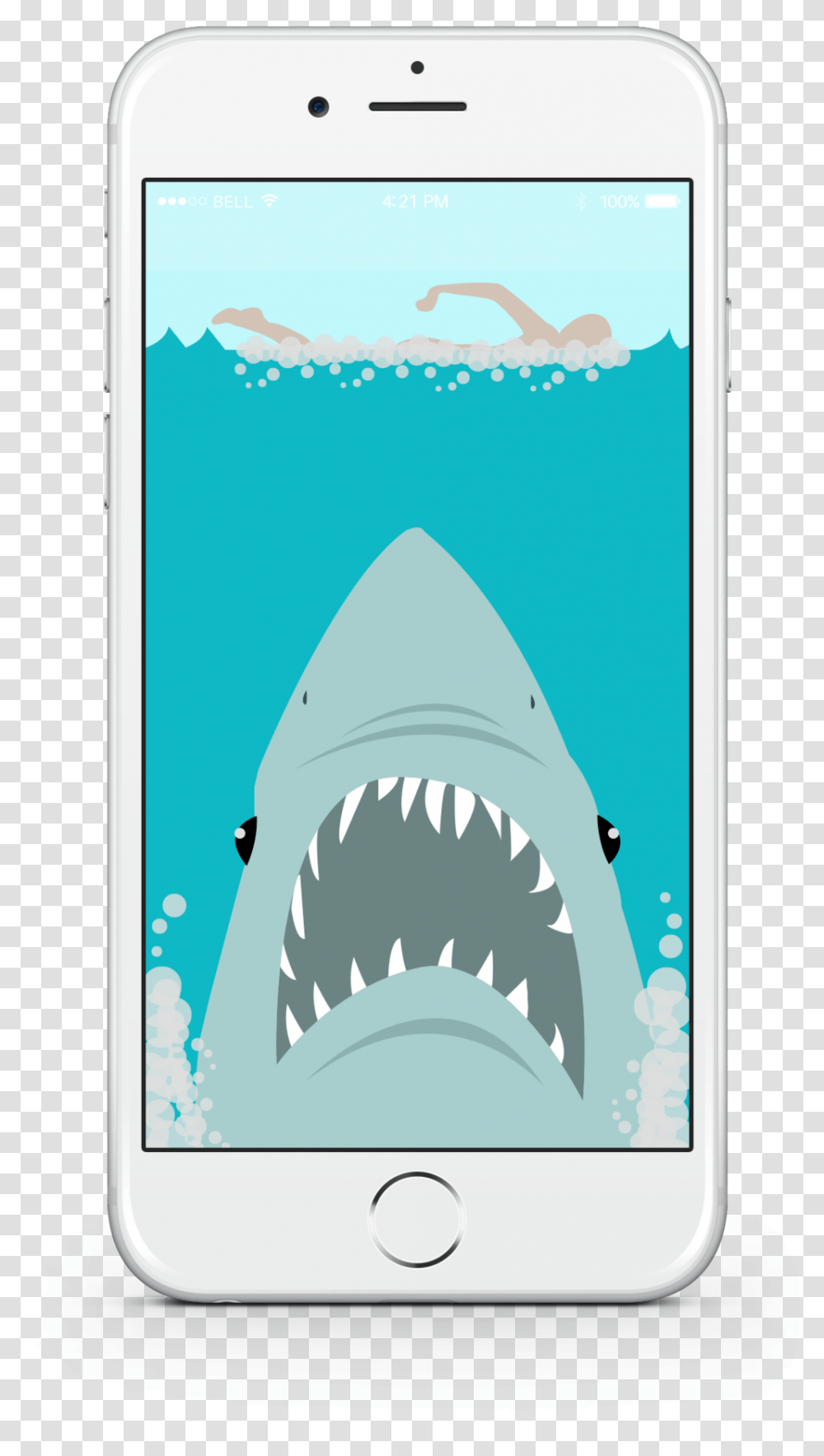 Shark Week Iphone Background Charlene Henry Cartoon Shark Wallpaper Iphone, Mobile Phone, Electronics, Cell Phone, Sea Life Transparent Png