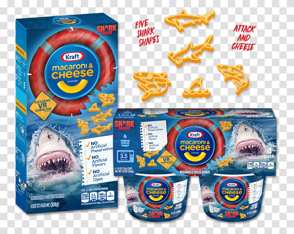 Shark Week Kraft Macaroni And Cheese Design Shark Mac And Cheese, Poster, Advertisement, Flyer, Paper Transparent Png