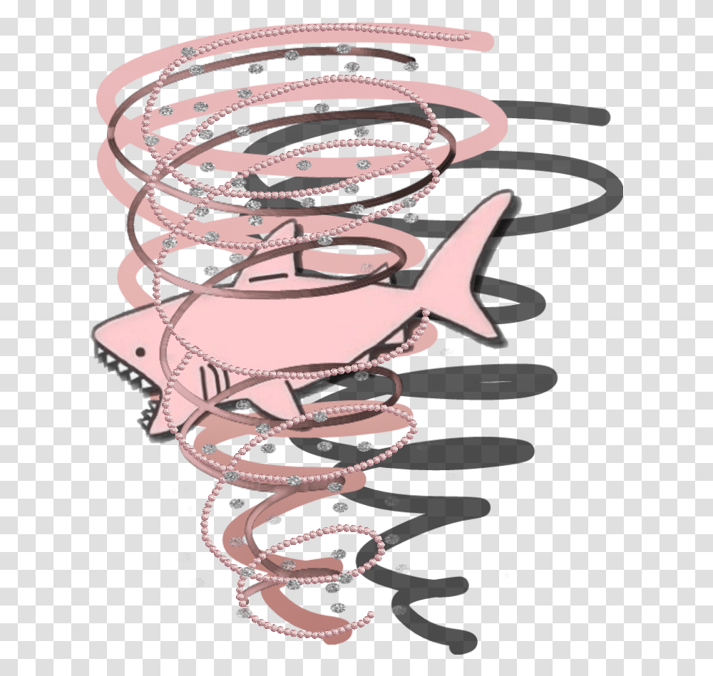 Sharknado Shark Pink Fish Ocean Tornado Animals Sharknado Sticker, Seafood, Sea Life, Meal, Crab Transparent Png