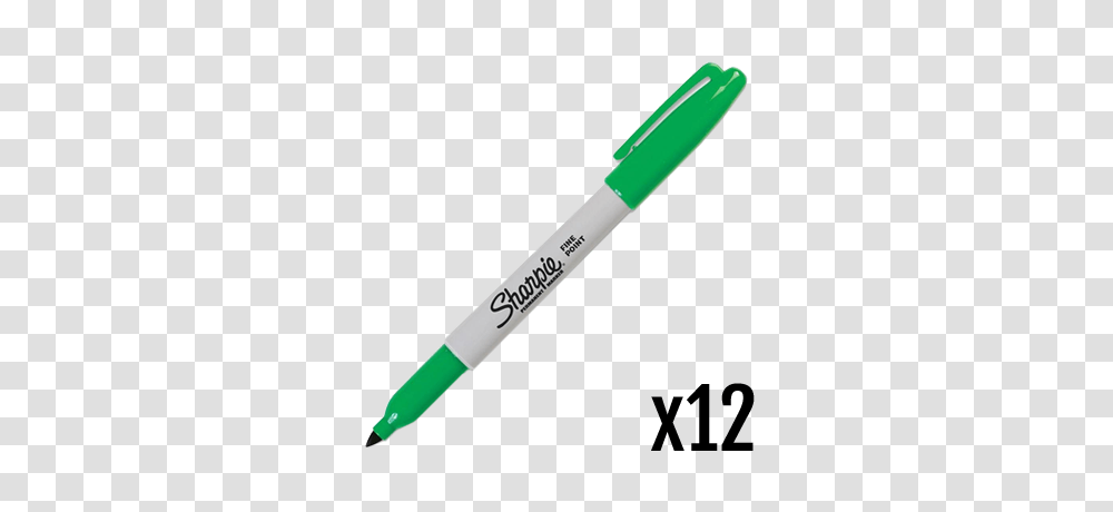 Sharpie Fine Permanent Marker Pen Green, Brush, Tool, White Board Transparent Png