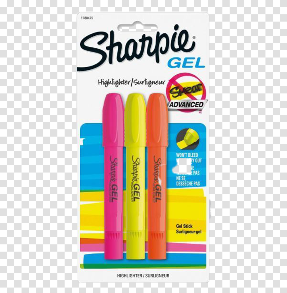 Sharpie Gel Highlighters Sharpie Gel Highlighter, Marker, Flyer, Poster, Paper Transparent Png
