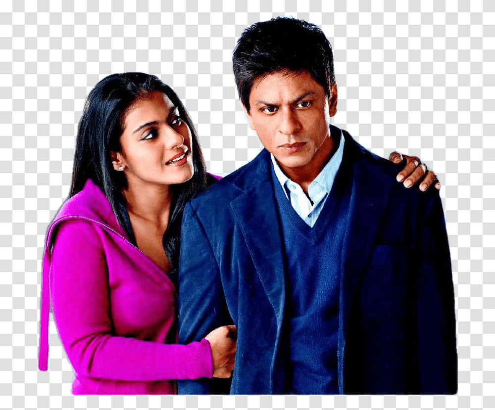 Sharukh Khan Kajol You Are My Name Is Khan, Person, Suit, Overcoat Transparent Png