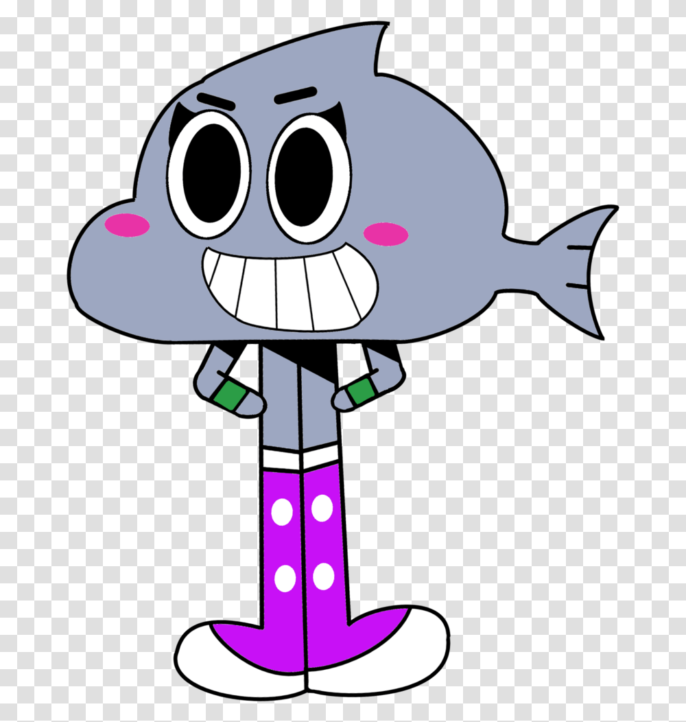 Sharza The Shark Amazing World Of Gumball Ocs, Figurine, Label Transparent Png