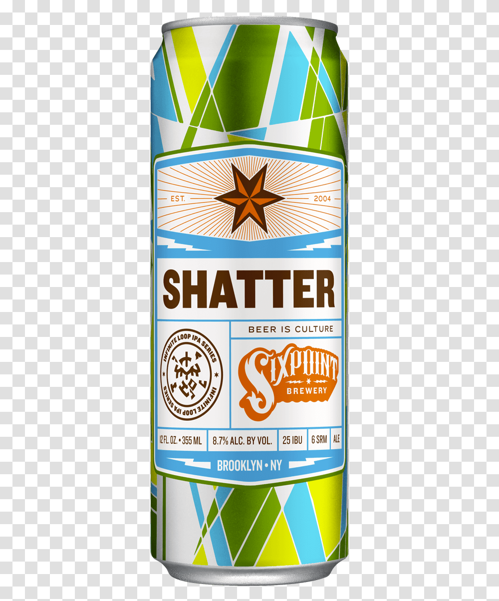 Shatter Sixpoint Lo Res Ipa, Alcohol, Beverage, Tin, Liquor Transparent Png