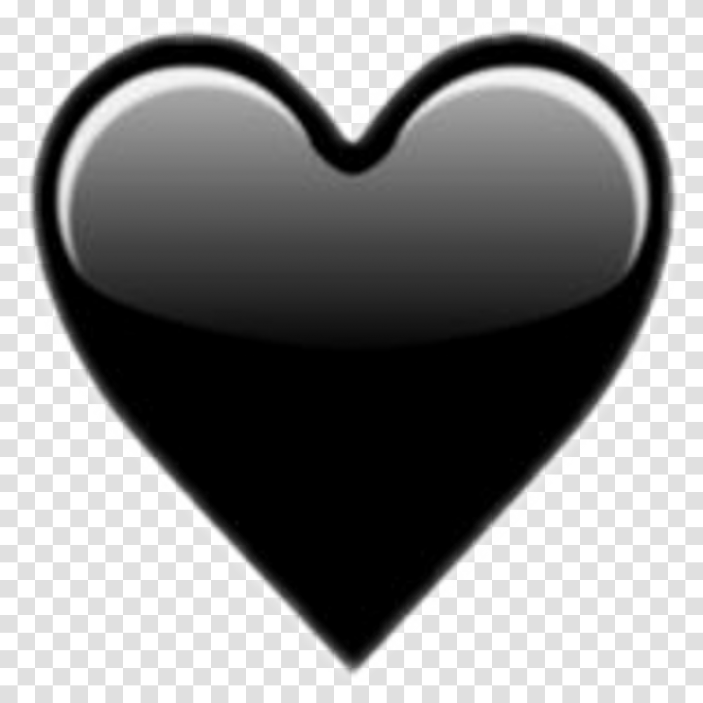 Shattered Heart Clipart Black Heart Emoji Whatsapp, Plectrum Transparent Png