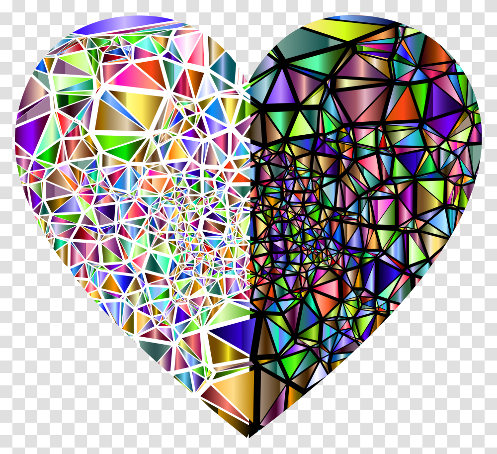 Shattered Heart In Glass, Diamond, Gemstone, Jewelry Transparent Png
