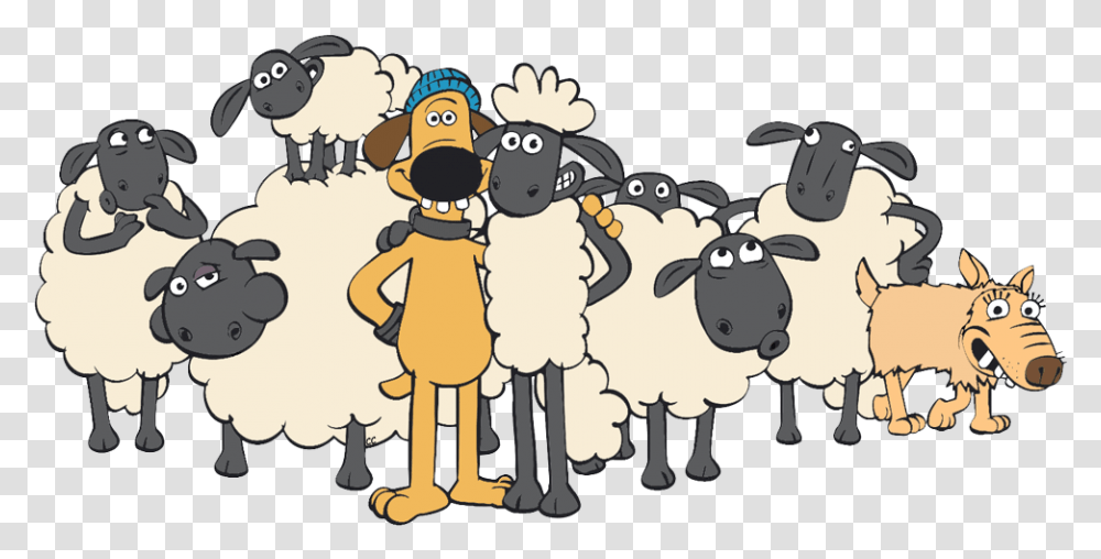 Shaun The Sheep Animated, Animal, Mammal, Herd Transparent Png