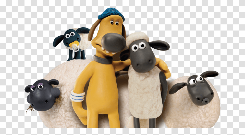 Shaun The Sheep Model Kit Sheep And Dog Cartoon, Toy, Figurine, Sweets, Food Transparent Png