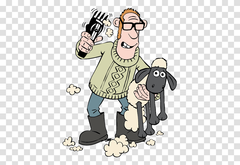 Shaun The Sheep Movie Clip Art Cartoon Clip Art, Person, Photography, Tool, Drawing Transparent Png