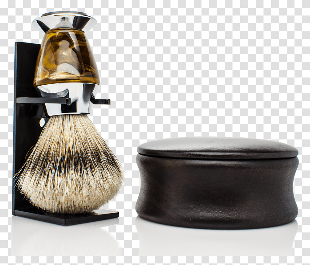 Shaving Kit With Luxurious Silvertip Badger Shaving Makeup Brushes, Helmet, Apparel, Blade Transparent Png