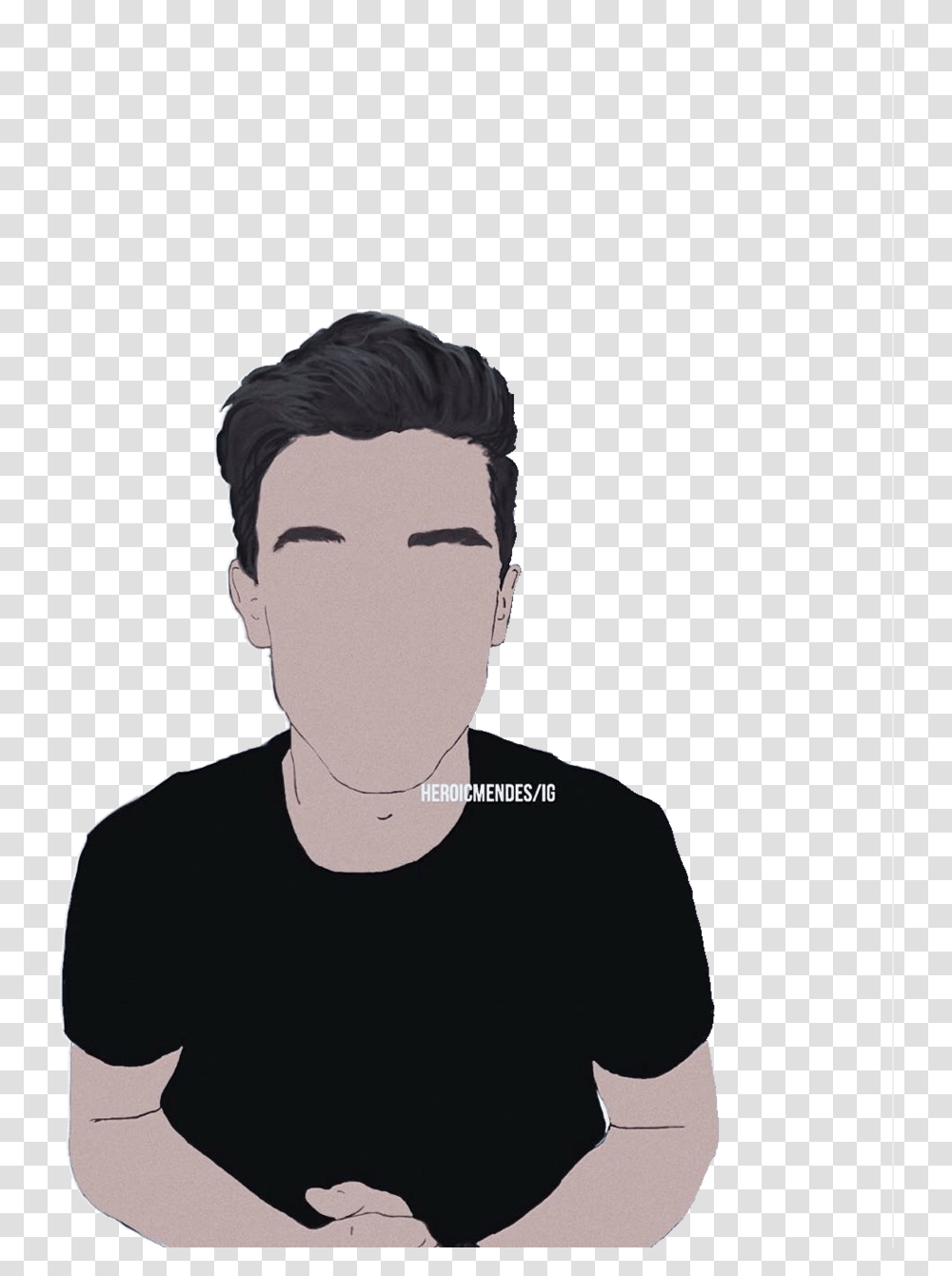 Shawn Mendes Shared Cartoon Shawn Mendes, Person, Sleeve, Clothing, Face Transparent Png