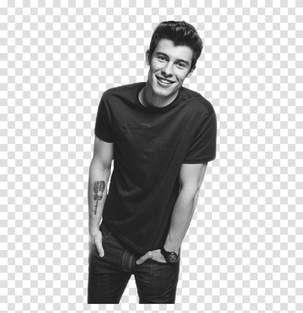 Shawn Mendes Shawn Mendes Black And White, Skin, Apparel, Person Transparent Png