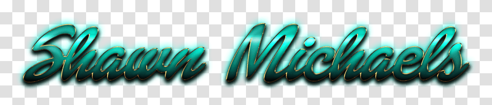 Shawn Michaels Name Logo Graphic Design, Light, Neon Transparent Png