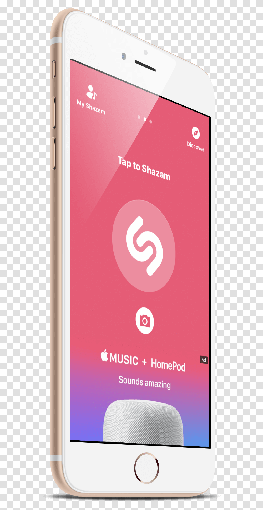Shazam For Iphone Smartphone, Mobile Phone, Electronics, Cell Phone Transparent Png