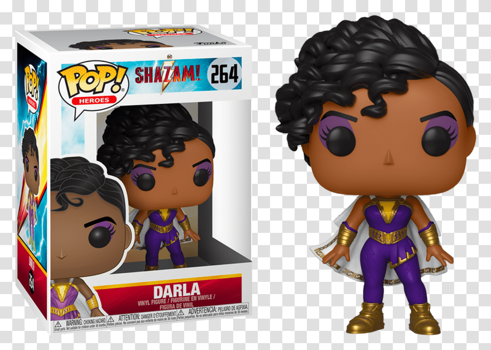 Shazam Funko Pop Shazam Darla, Person, Poster, Advertisement Transparent Png