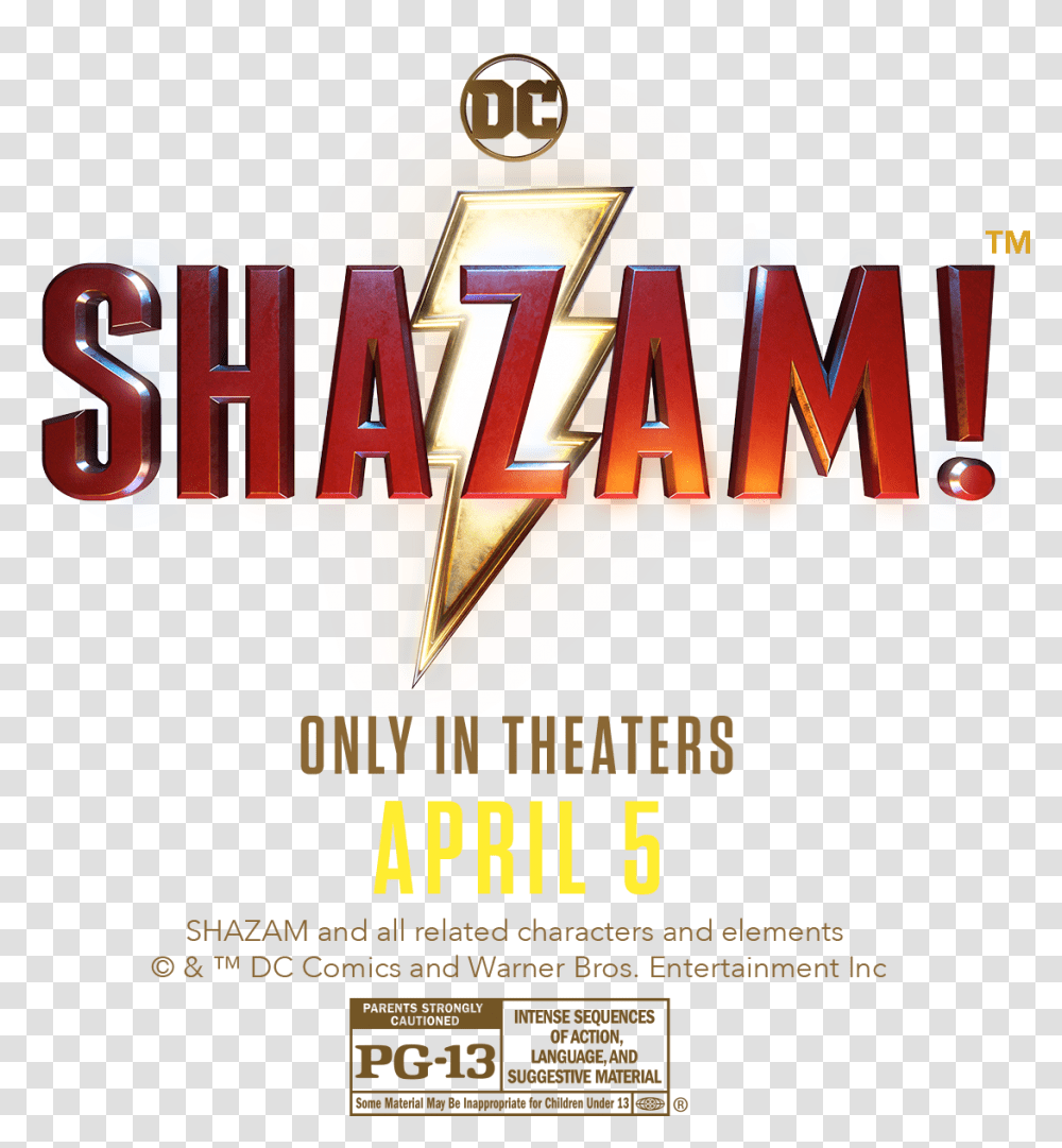 Shazam Movie Logo Linz State Theatre, Advertisement, Flyer, Poster, Paper Transparent Png