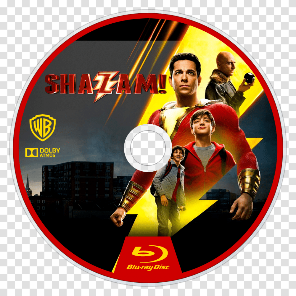 Shazam Movie Poster Hd, Disk, Person, Human, Dvd Transparent Png