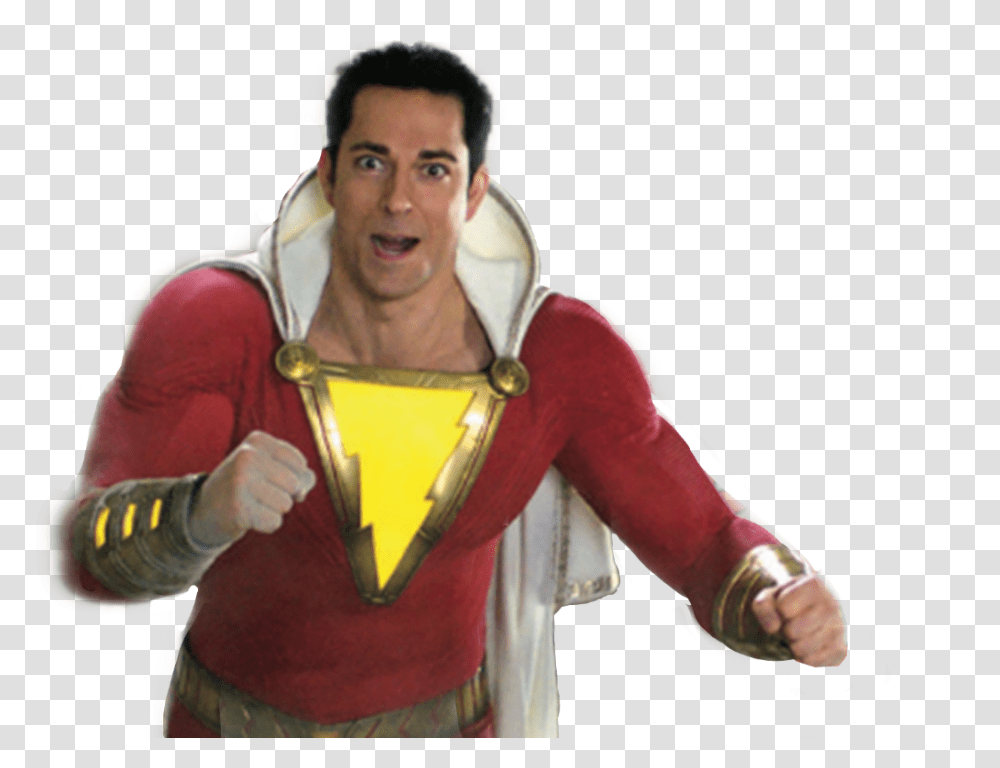 Shazam Zacharylevi Chuck Shazam Superhero, Costume, Person, Human, Armor Transparent Png