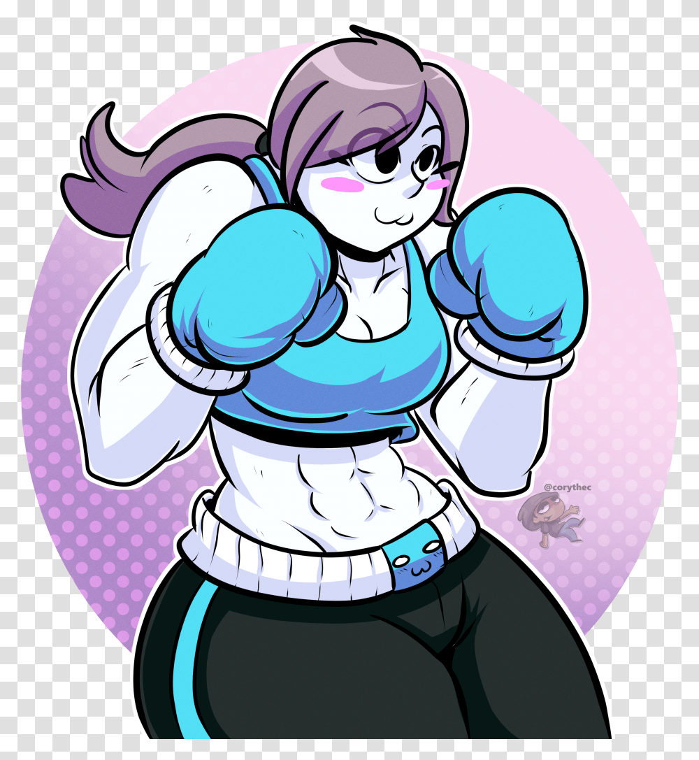 She Is Here To Smacks Lips Maliciously Smash Wii Fit Trainer Little Mac Transparent Png