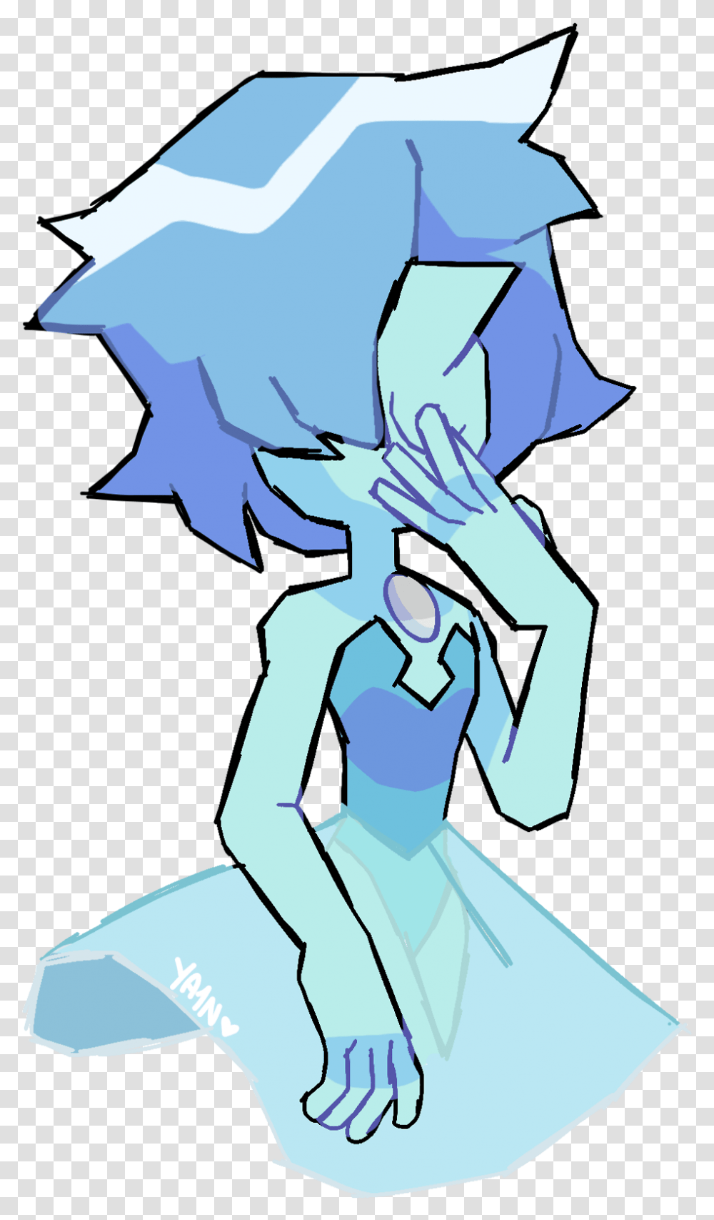 She Is Perfection Blue Pearl Steven Universe, Drawing, Book Transparent Png