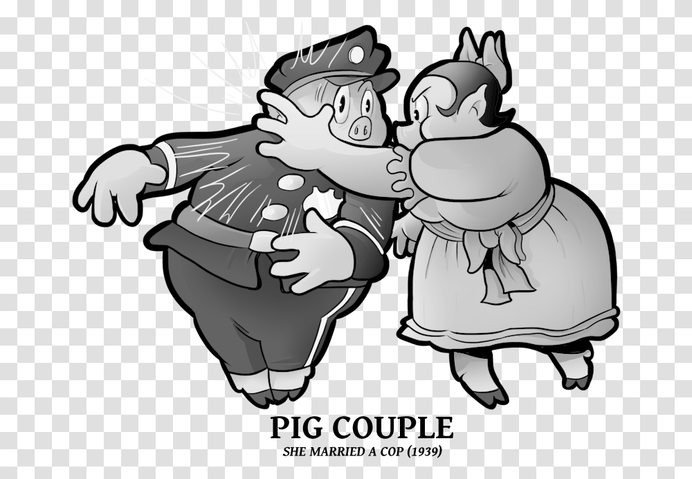She Married A Cop Cartoon, Person, Snowman, Outdoors, Nature Transparent Png