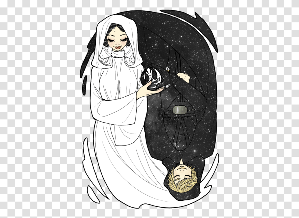 She's Carrying Twins Star Wars, Person, Drawing, Comics Transparent Png