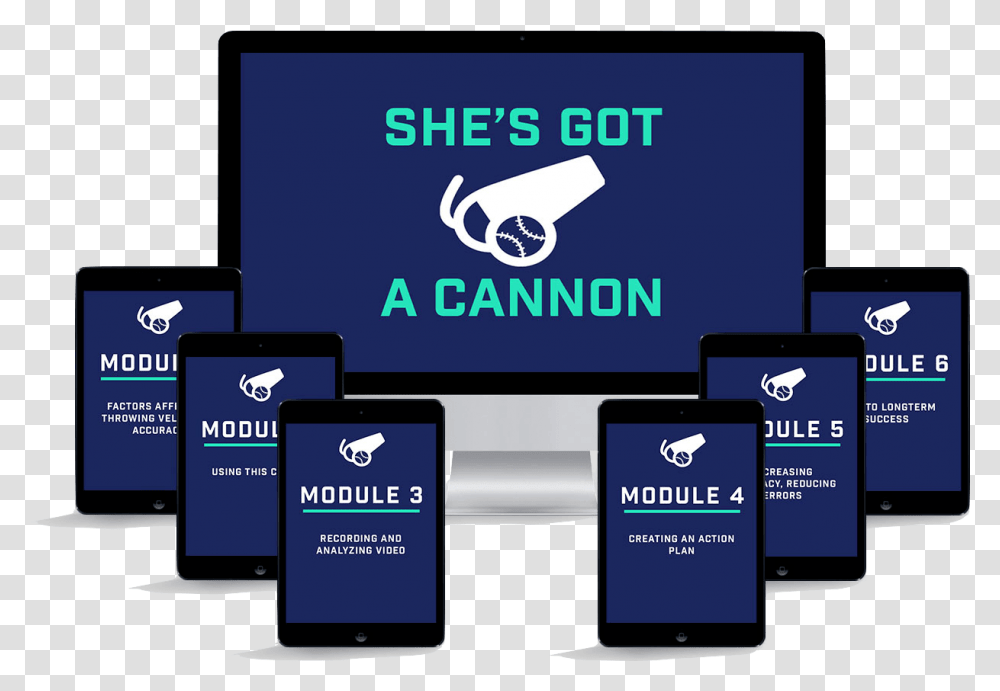 She's Got A Cannon Throwing Softball Graphic Design, Mobile Phone, Electronics, Word Transparent Png
