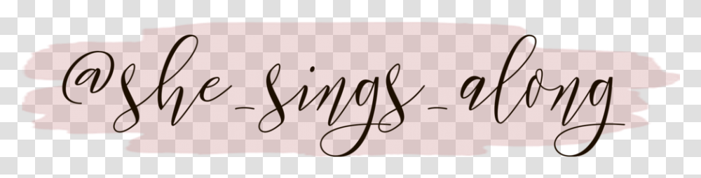 She Sings Insta Calligraphy, Handwriting, Alphabet, Label Transparent Png
