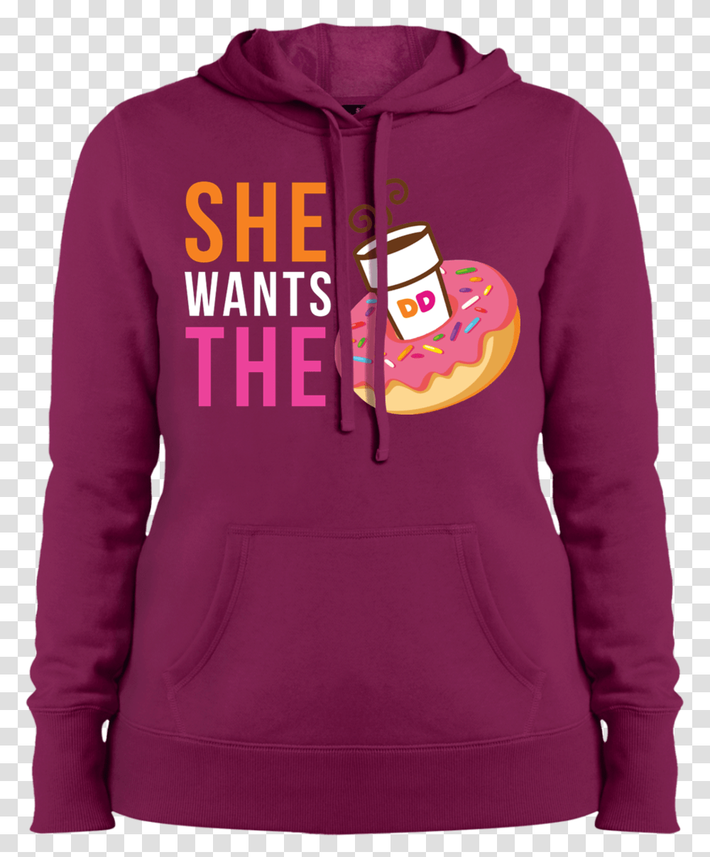 She Wants The Dunkin Donuts Sweatshirt Hoodie Poleras De Damas, Apparel, Sweater, Person Transparent Png