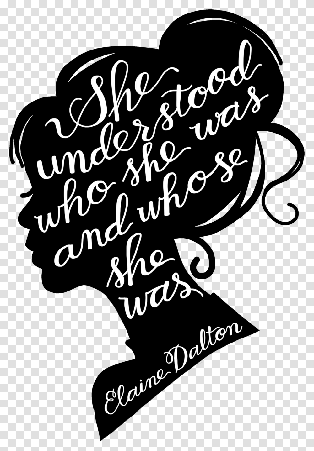 She Was And Whose She Was Quote, Handwriting, Calligraphy, Alphabet Transparent Png