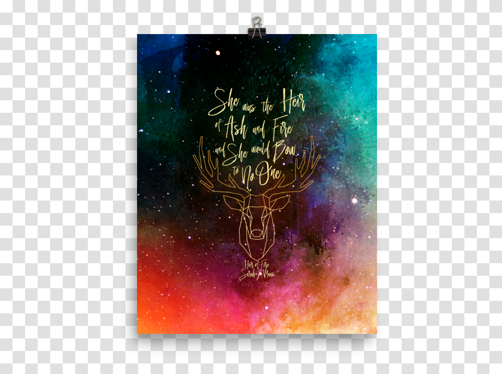 She Was The Heir Of Ash And Fire Throne Glass Series Quote Art Print Heir Of Fire, Nature, Outdoors, Outer Space, Astronomy Transparent Png