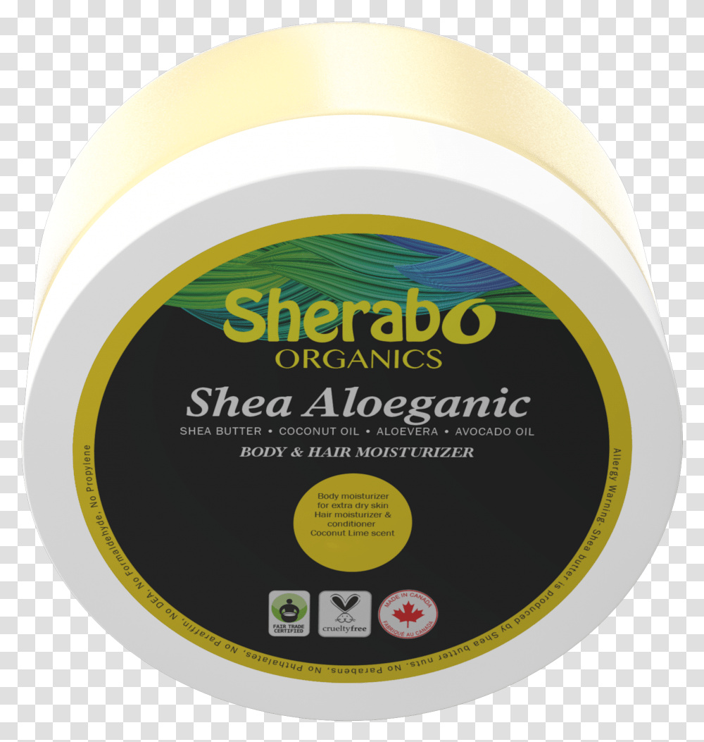 Shea Aloeganic Hand Cream Mini 15ml Circle, Label, Bottle, Cosmetics Transparent Png