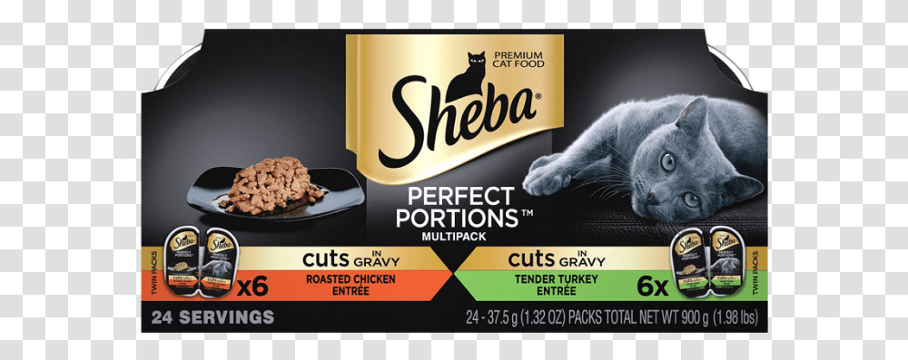 Sheba Perfect Portions Wet Cat Food, Poster, Advertisement, Flyer, Paper Transparent Png