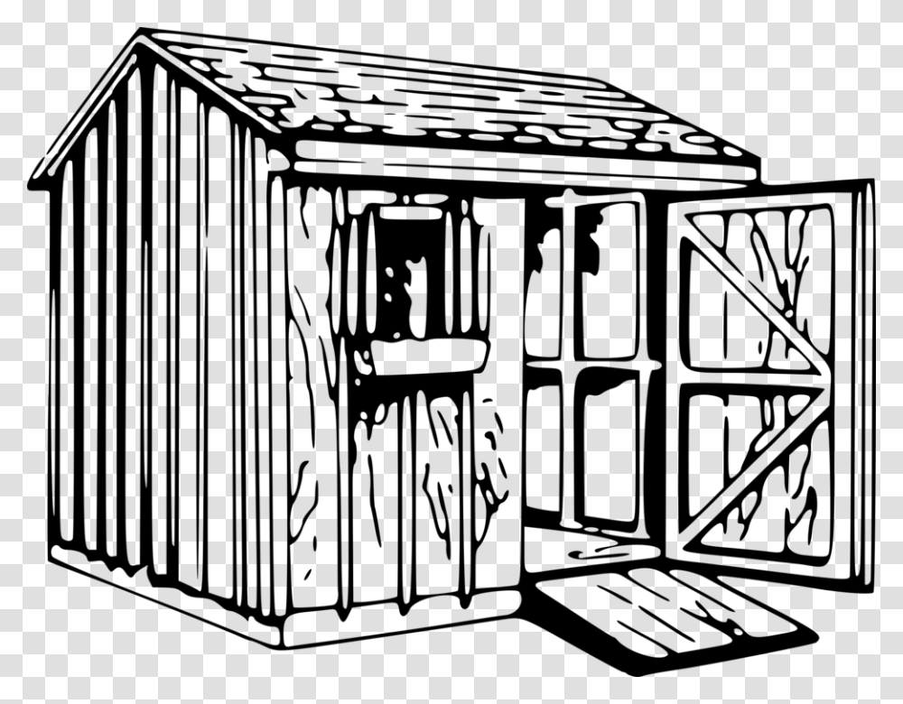 Shedsquaremonochrome Photography Shed Black And White, Gray, World Of Warcraft Transparent Png
