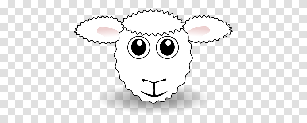 Sheep Animals, Stencil, Mammal, Cattle Transparent Png