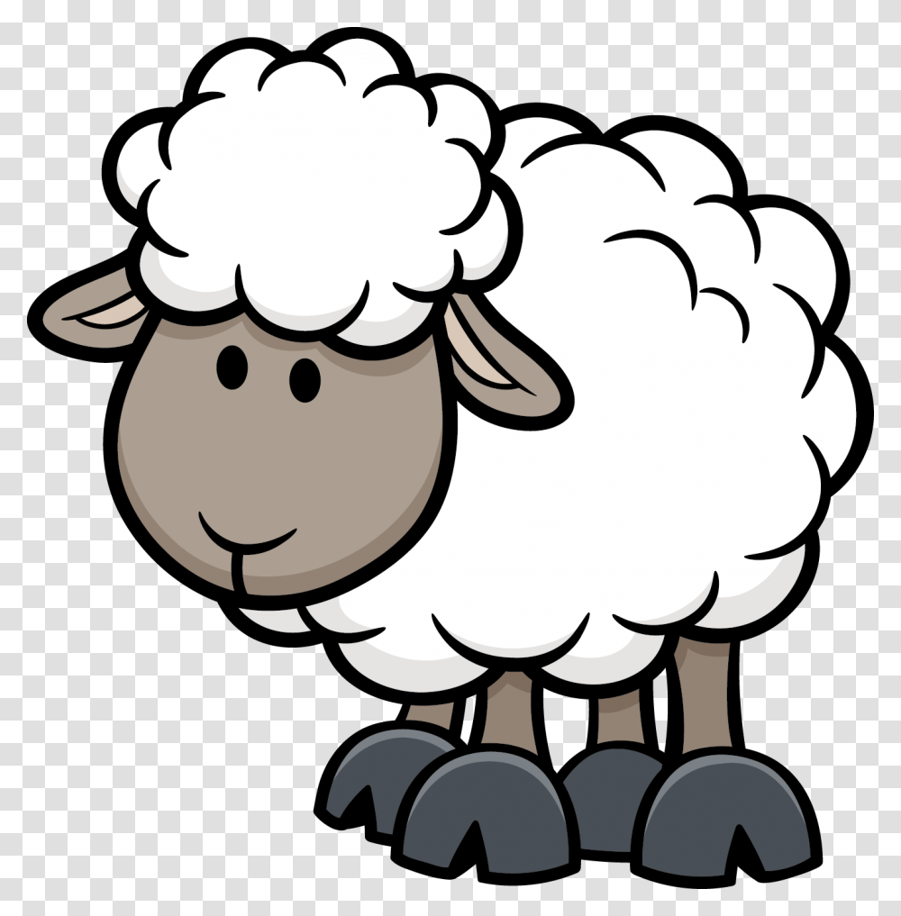 Sheep Animals Cartoon Illustration Download Hq Cartoon Sheep, Mammal, Bird, Poultry, Fowl Transparent Png