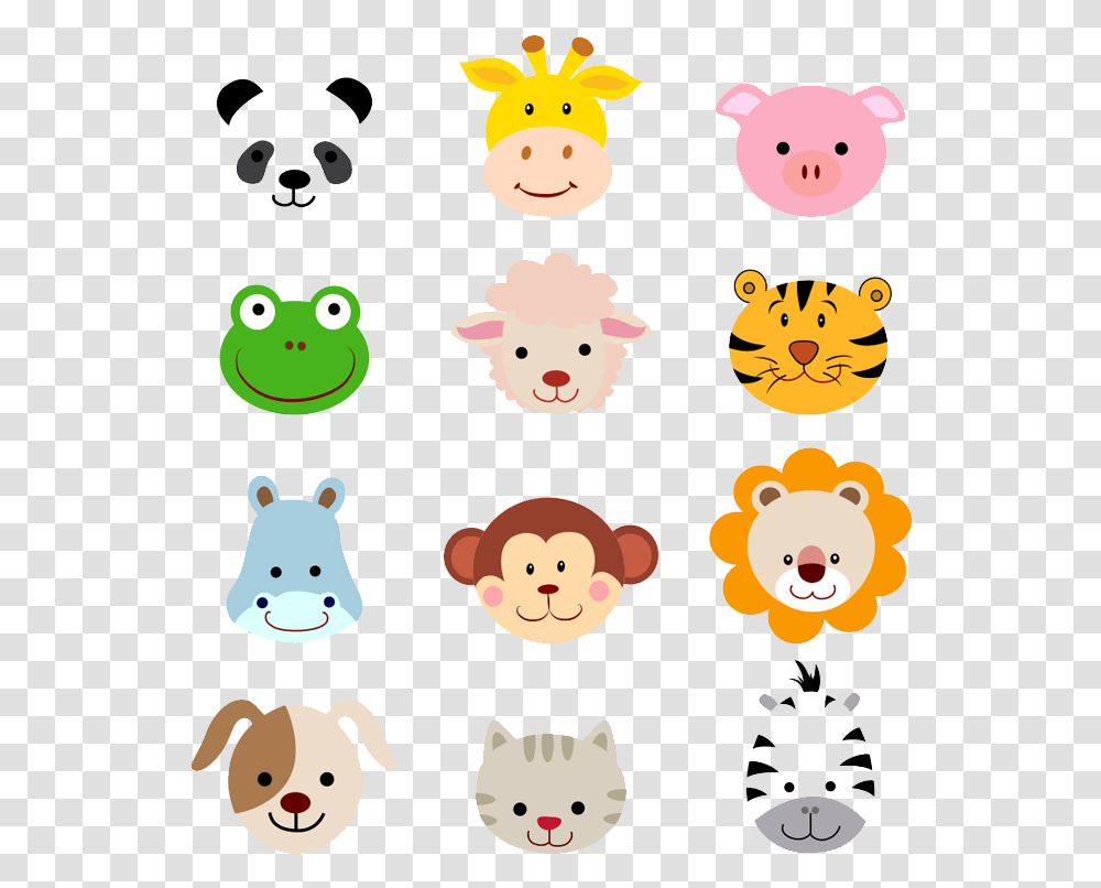 Sheep Animals Jungle Baby Cartoon Avatar Cartoon Jungle Animal Faces, Giant Panda, Pattern, Cat, Bird Transparent Png