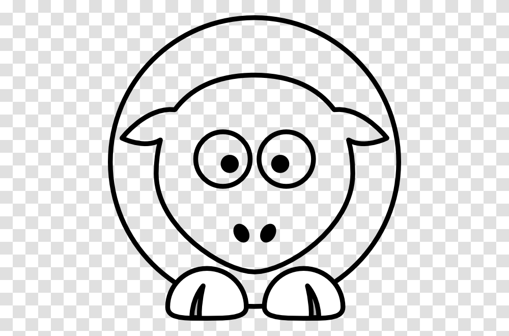 Sheep Cartoon Outline Clip Art, Stencil, Logo, Trademark Transparent Png