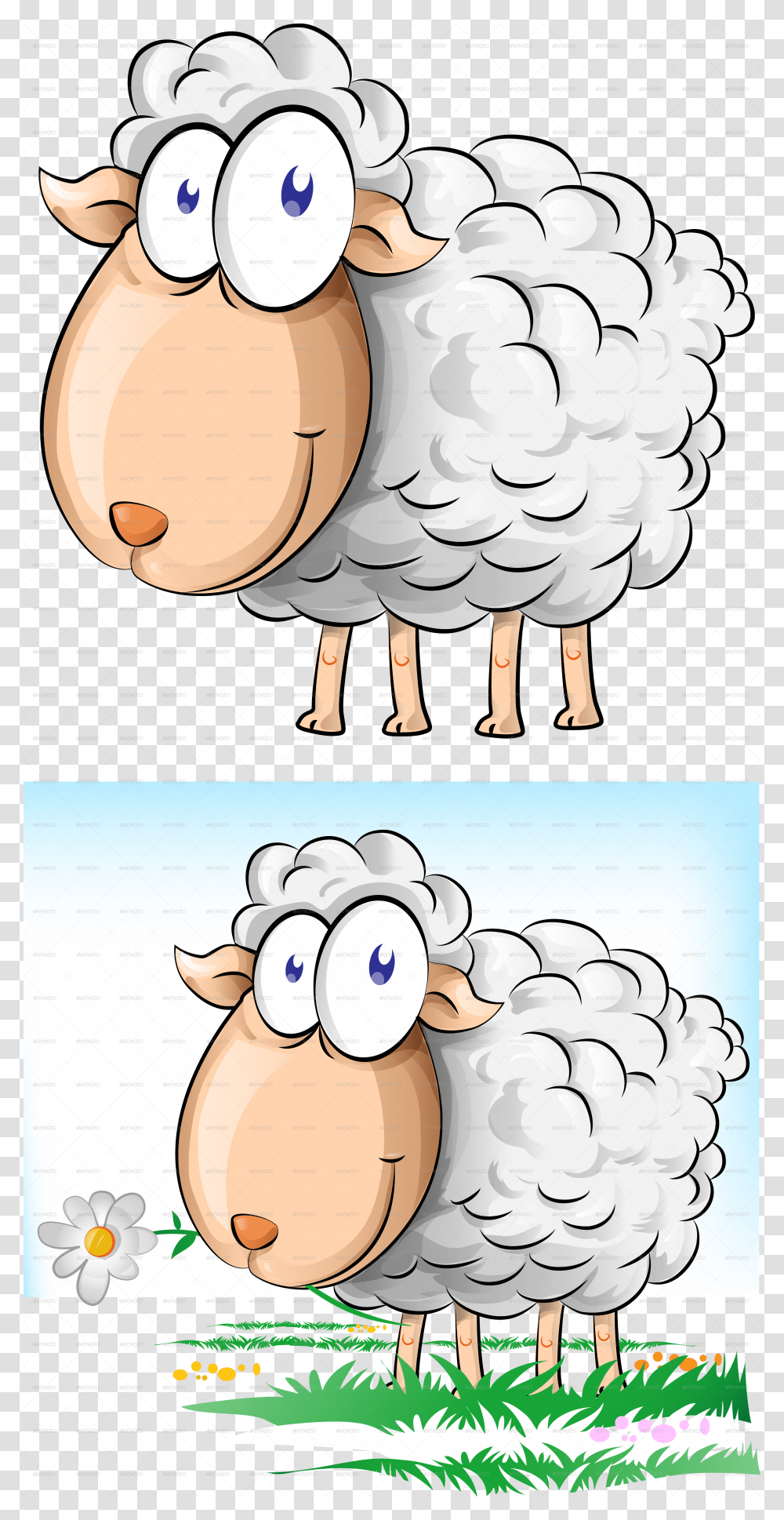 Sheep Cartoon Sheep, Animal, Bird Transparent Png