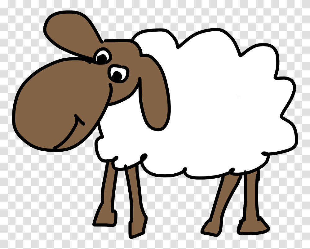 Sheep Cartoon Wool Animal Images - Free Happy Birthday Cute Gifs, Mammal, Goat, Mountain Goat, Wildlife Transparent Png