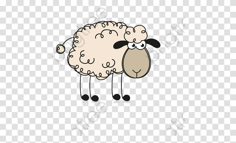Sheep Clipart Realistic Sheep Clipart Curly Hair, Mammal, Animal, Cattle, Cow Transparent Png