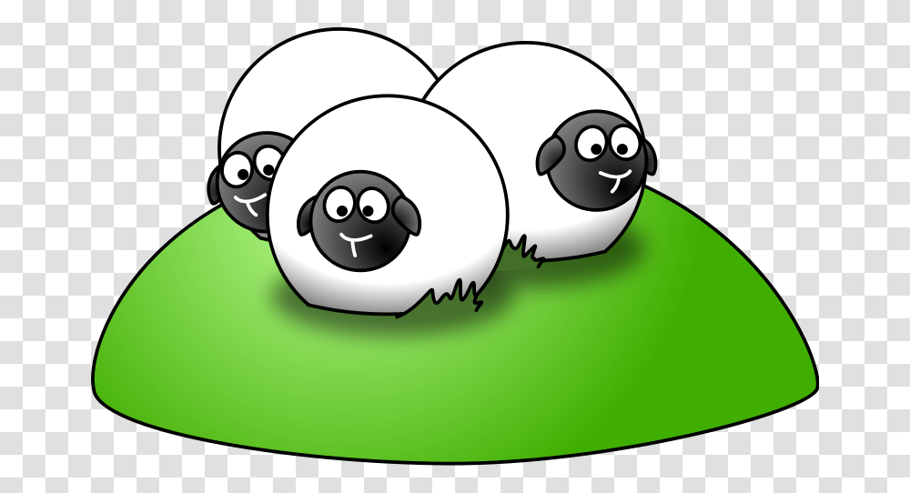 Sheep Clipart Three, Sphere, Giant Panda, Food, Sport Transparent Png
