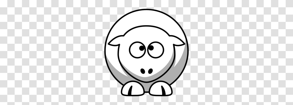 Sheep Cross Eyed Up Clip Art, Stencil, Drawing, Doodle Transparent Png