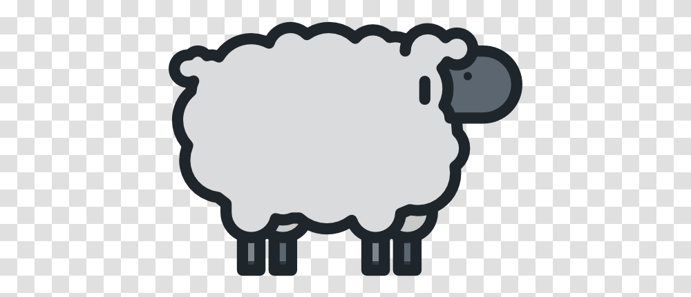 Sheep Free Animals Icons Sheep Icon, Stencil Transparent Png