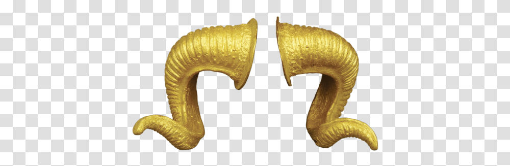 Sheep Gold Horn Van Earring Horn Gold, Plant, Ivory, Hammer, Tool Transparent Png