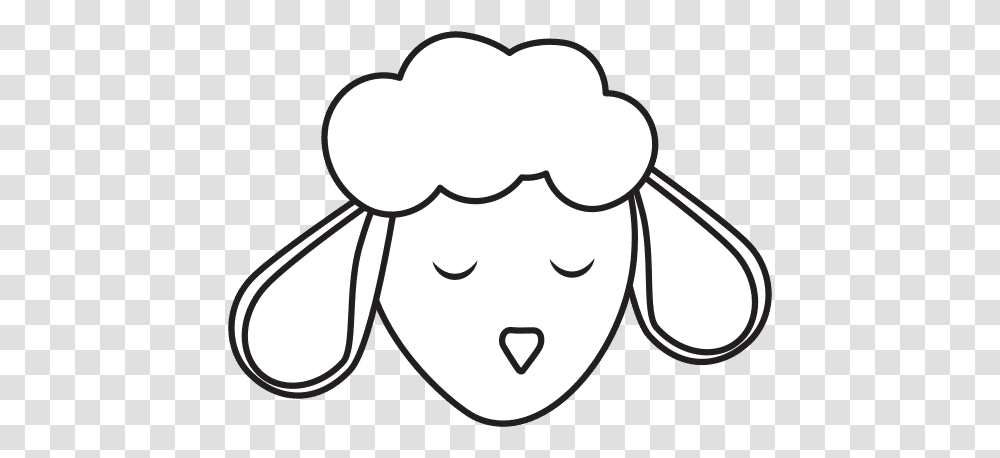 Sheep Icon Canva Dot, Face, Animal, Chef, Stencil Transparent Png