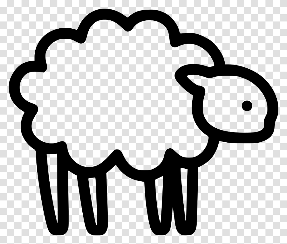 Sheep Image Of A Sheep Head, Stencil, Dynamite, Bomb, Weapon Transparent Png