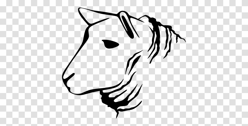 Sheep Line Art, Gray, World Of Warcraft Transparent Png