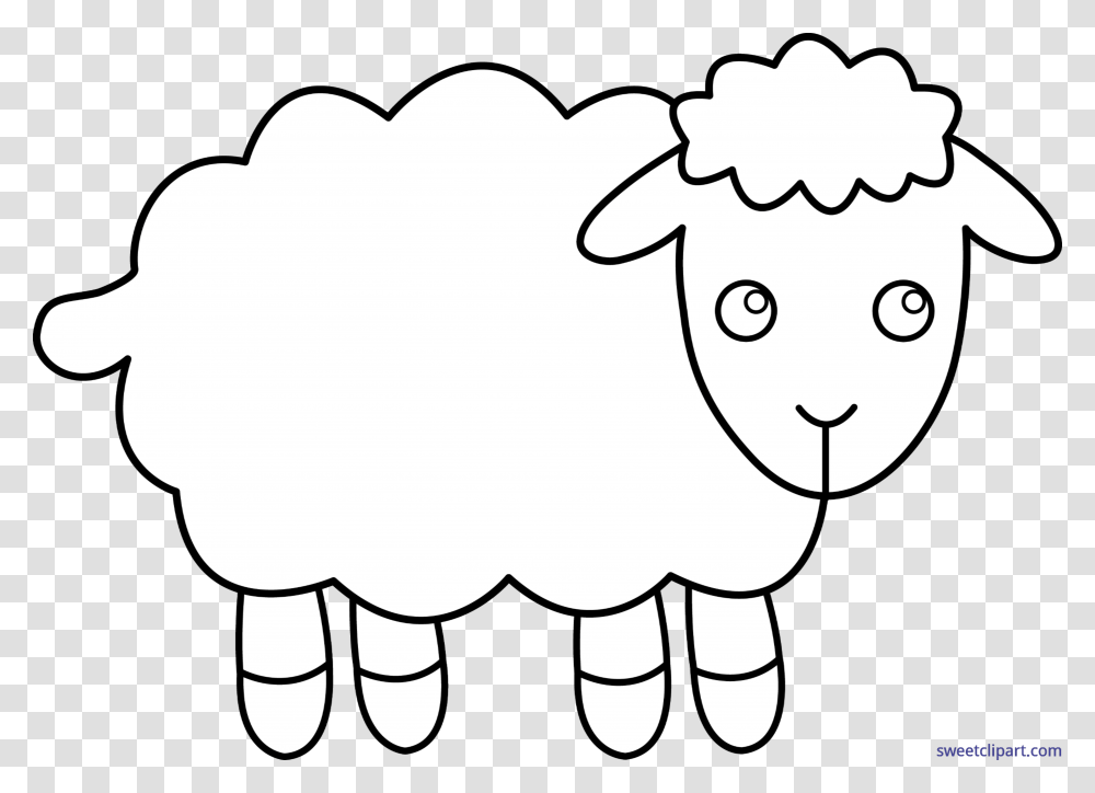 Sheep Lineart Clip Art Decorating Ideas Sheep, Piggy Bank, Mammal, Animal Transparent Png