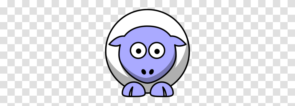 Sheep Looking Straight White With Periwinkle Face And White Nails, Animal, Mammal Transparent Png
